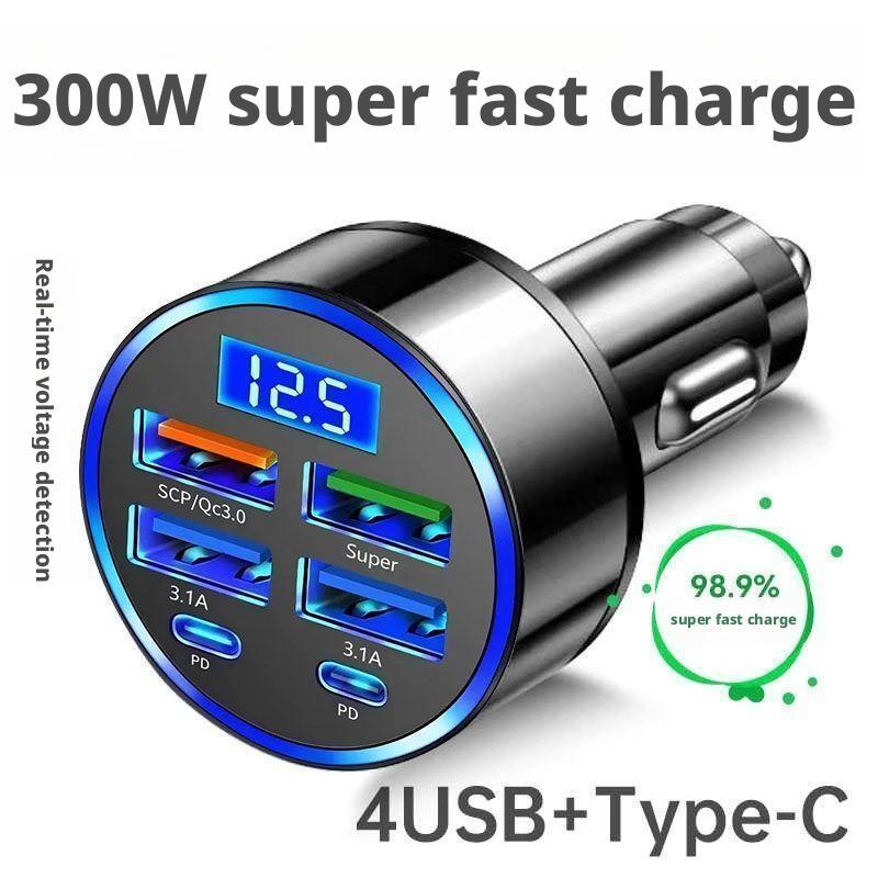 Usb C Power Adapter - Автомобильное зарядное устройство PD 300 Вт,