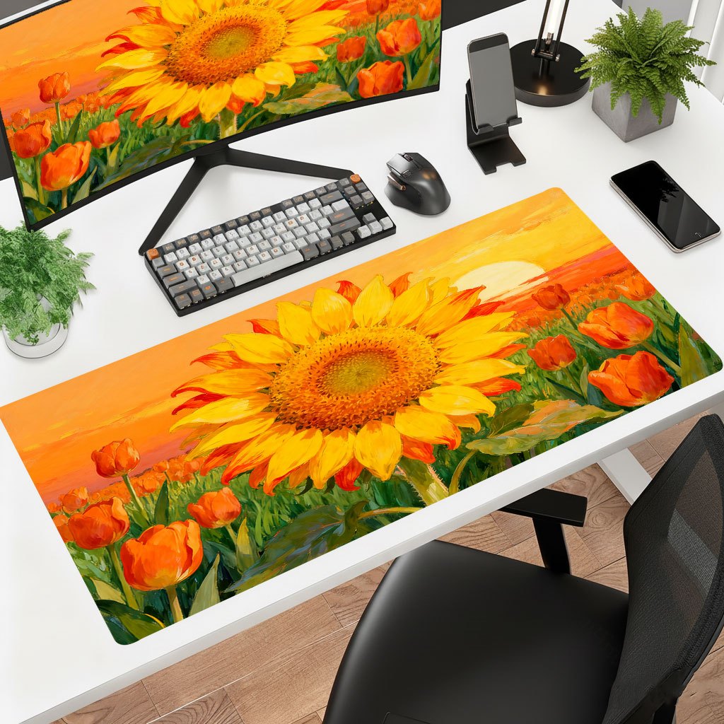 Yellow Laptop Accessories - Коврик для мыши Brand Yellow Sunflower,