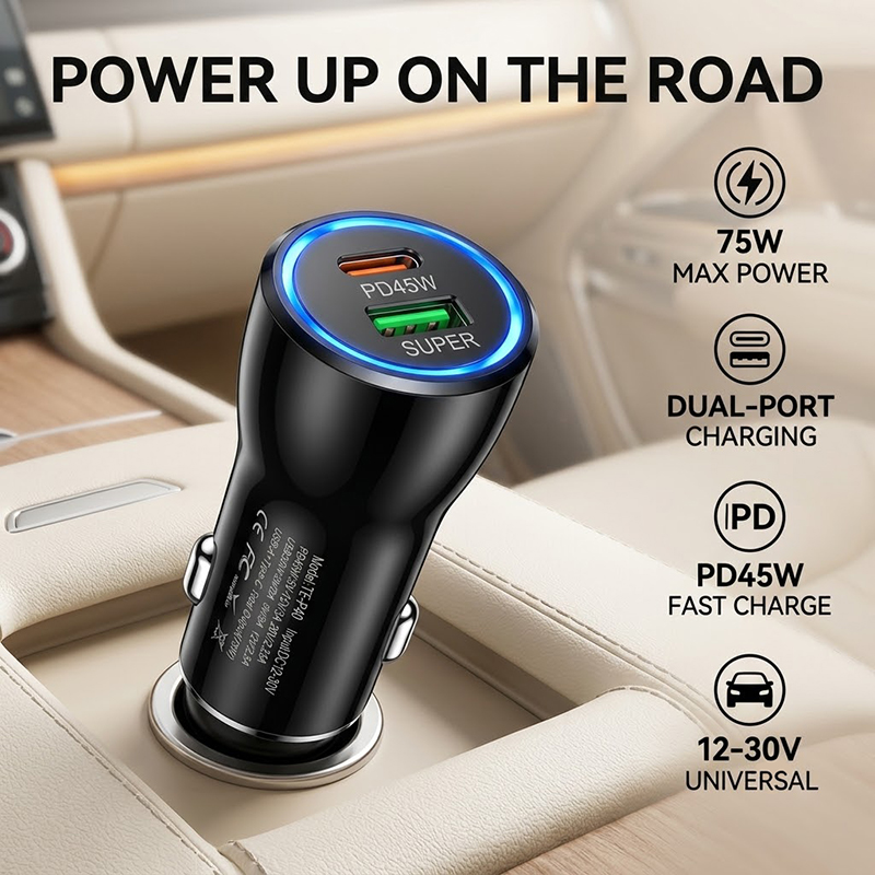 Двухпортовое автомобильное зар – обзор и цена Usb C Power Adapter