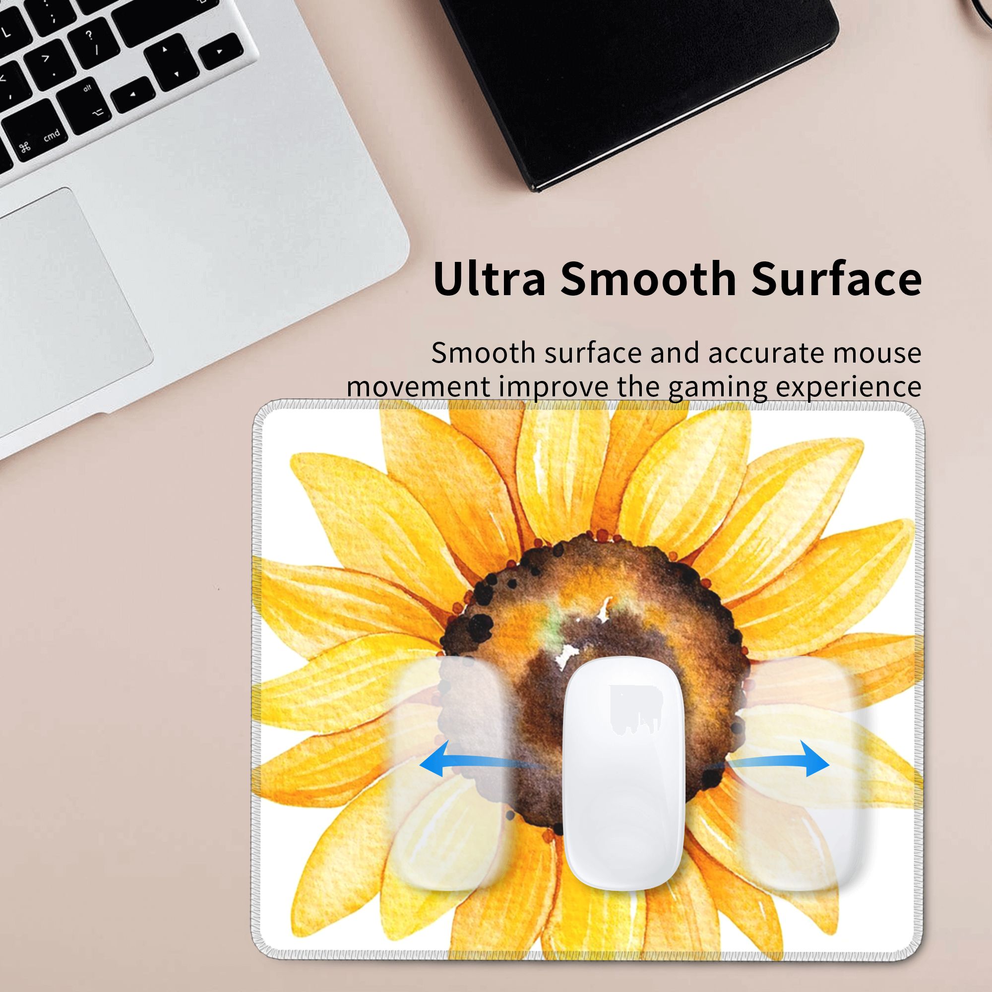 Коврик для мыши с акварельным  – обзор и цена Yellow Laptop Accessories